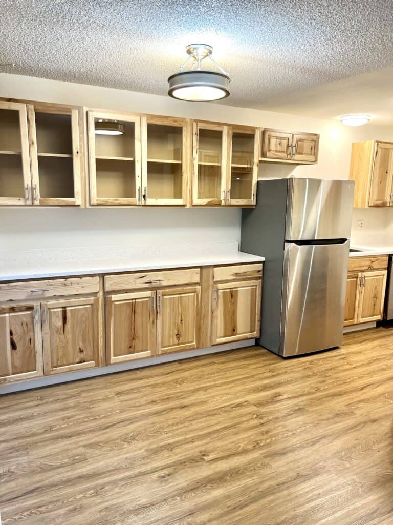 Puyallup project, kitchen cabinet installation, Sky Pro Services